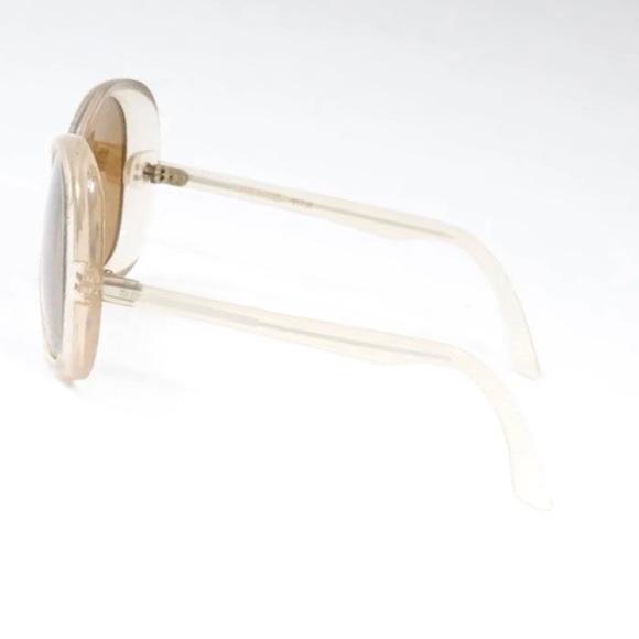 SALE 🍸Vintage French 1980s Soft Champagne tone Translucent Bubble Eye Sunglasses - Picture 4 of 6